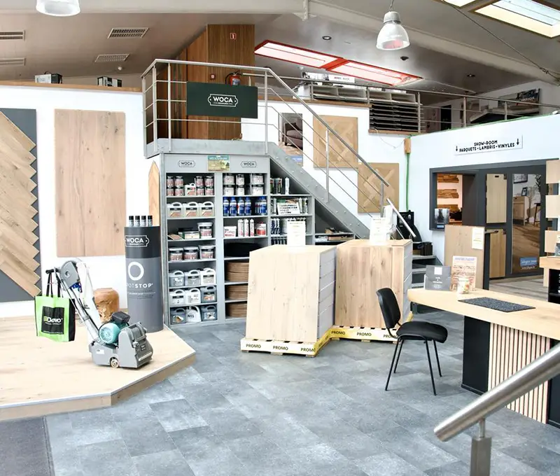 Un large choix de parquets dans notre magasin